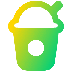 Milkshake Icon from Plump Gradient Set