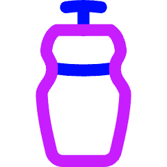 Sport Water Bottle Icon from Flex Neon Set