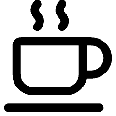 Tea Cup Icon from Core Line Set