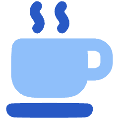 Tea Cup Icon from Plump Flat Set