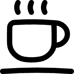 Tea Cup Icon from Flex Line Set