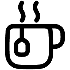 Tea Hot Relax Icon from Plump Line Set