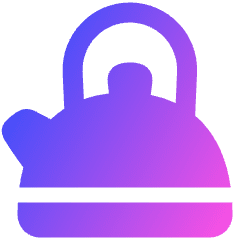 Teapot Icon from Plump Gradient Set