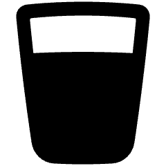 Water Glass Icon from Plump Solid Set