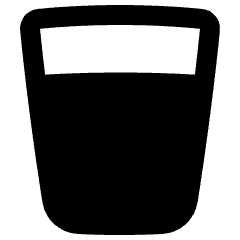 Water Glass Icon from Plump Remix Set