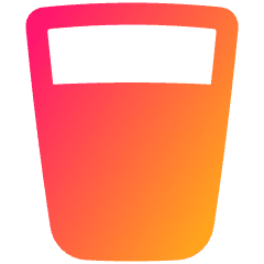 Water Glass Icon from Plump Gradient Set