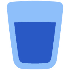Water Glass Icon from Plump Flat Set