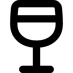 Wine Icon from Micro Line Set