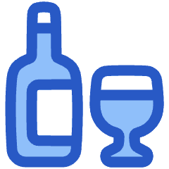 Wine Bottle And Glass Icon from Plump Duo Set