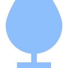 Wine Glass Icon from Sharp Flat Set