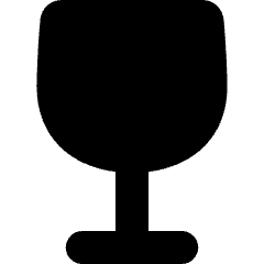 Wine Glass Icon from Micro Solid Set