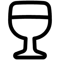 Wine Icon from Plump Line Set