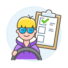 Driving Test 1 Illustration from UX Colors Set