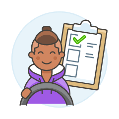 Driving Test 3 Illustration from UX Colors Set
