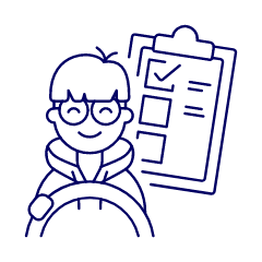 Driving Test 1 Illustration from UX Line Set