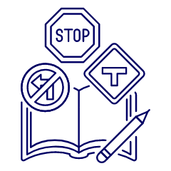 Traffic Lesson Illustration from UX Line Set