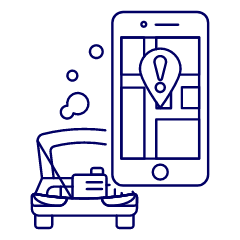 Car Damaged Location Illustration from UX Line Set
