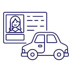 Driving License 4 Illustration from UX Line Set