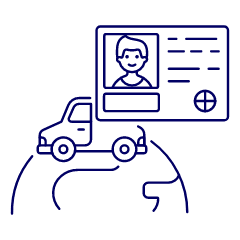 Global Driving License 1 Illustration from UX Line Set