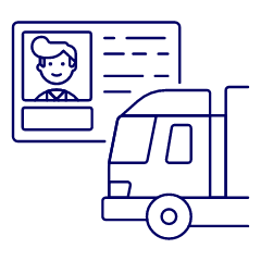 Truck License 1 Illustration from UX Line Set