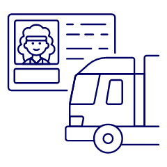 Truck License 4 Illustration from UX Line Set