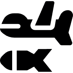 Military Drone Attack Icon from Ultimate Bold Set