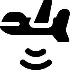 Military Drone Signal Icon from Ultimate Bold Set