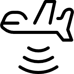 Military Drone Signal Icon from Ultimate Light Set