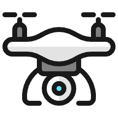 Drone Camera Icon from Ultimate Colors Set