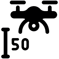 Drone Height Icon from Ultimate Bold Set