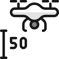 Drone Height Icon from Ultimate Colors Set