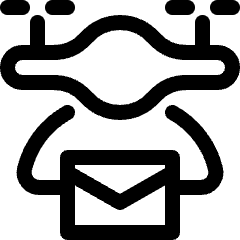 Drone Mail Icon from Ultimate Regular Set