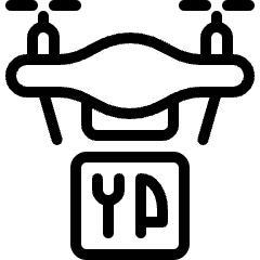 Drone Restaurant Icon from Ultimate Light Set