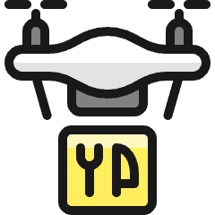 Drone Restaurant Icon from Ultimate Colors Set