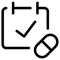 Calendar Medicine 3 Icon from Ultimate Light Set