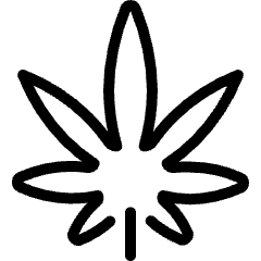 Drugs Cannabis Icon from Ultimate Light Set