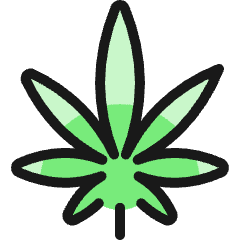 Drugs Cannabis Icon from Ultimate Colors Set