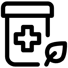 Herbal Medicine Bottle Cross Icon from Ultimate Regular Set