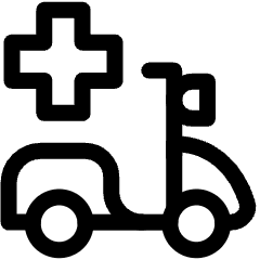 Medicine Delivery Cross Icon from Ultimate Regular Set