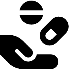 Medicine Dosage Hand Icon from Ultimate Bold Set