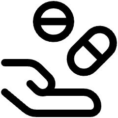 Medicine Dosage Hand Icon from Ultimate Regular Set