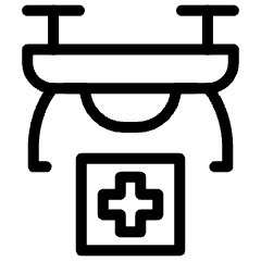 Medicine Pack Delivery Drone 1 Icon from Ultimate Light Set