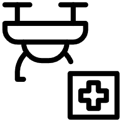 Medicine Pack Delivery Drone 2 Icon from Ultimate Light Set
