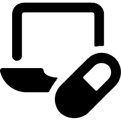 Pill Laptop Icon from Ultimate Bold Set