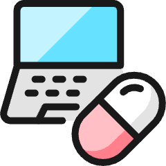 Pill Laptop Icon from Ultimate Colors Set