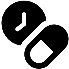 Pill Timer Icon from Ultimate Bold Set