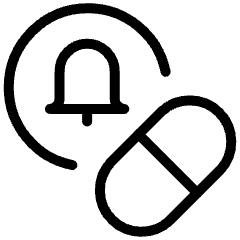 Pill Timer Sign Icon from Ultimate Light Set