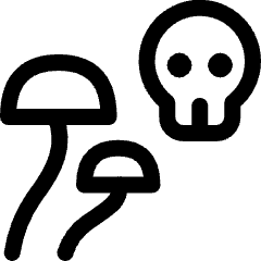 Crime Tools Mushroom Drugs 2 Icon from Ultimate Regular Set