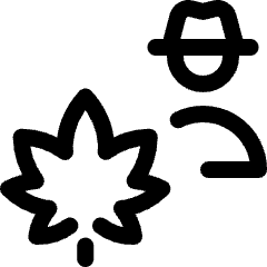 Drugs Dealer Cannabis Icon from Ultimate Regular Set