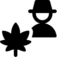 Drugs Dealer Cannabis Icon from Ultimate Bold Set